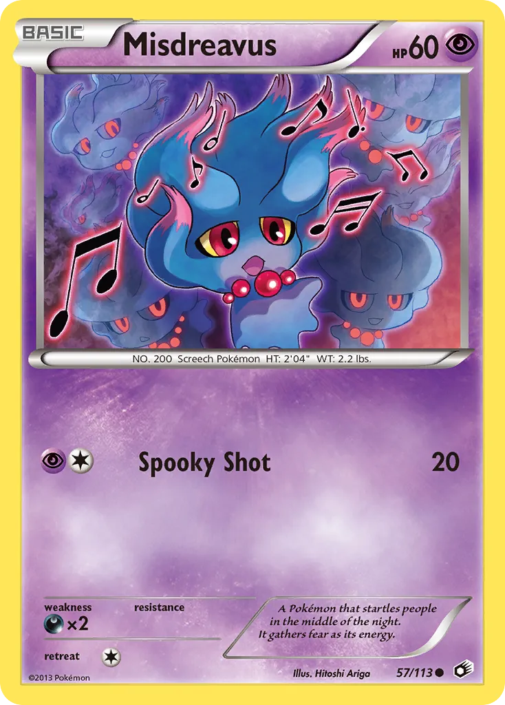 Misdreavus #57, Legendary Treasures Reverse Foil