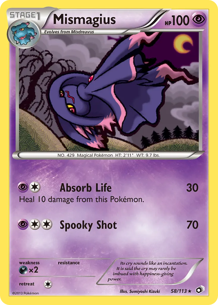 Mismagius #58, Legendary Treasures Reverse Foil