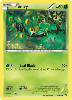 Snivy #6, Reverse Foil
