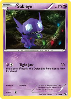 Sableye #61, Reverse Foil