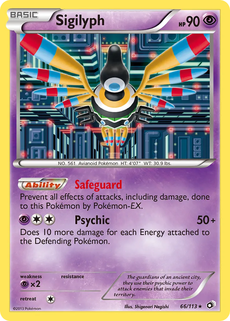 Sigilyph #66, Legendary Treasures