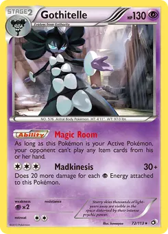 Gothitelle #72, Reverse Foil