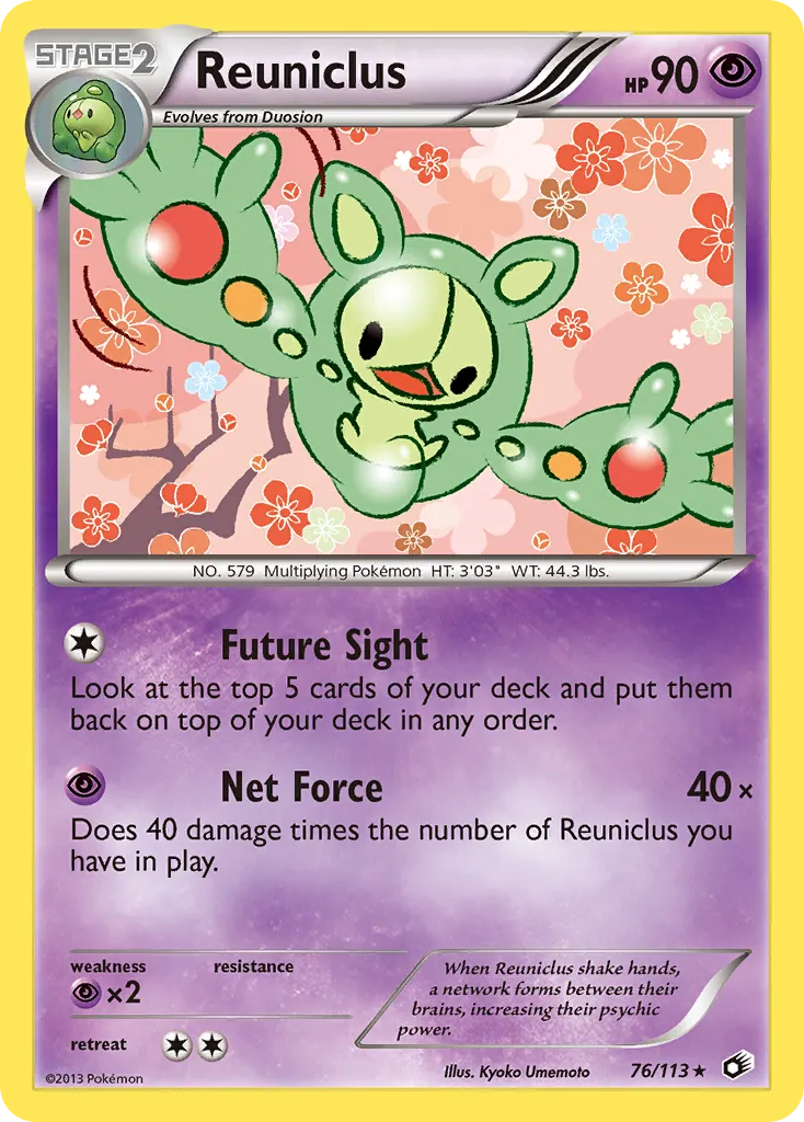 Reuniclus #76, Legendary Treasures