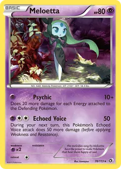 Meloetta #78, Reverse Foil