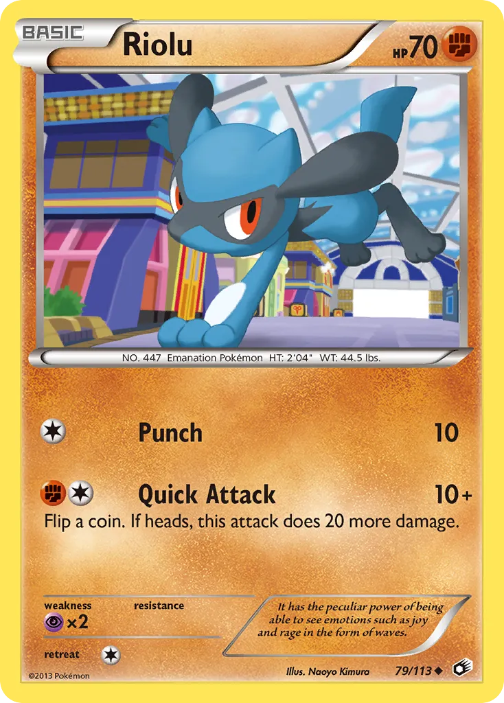 Riolu #79, Legendary Treasures