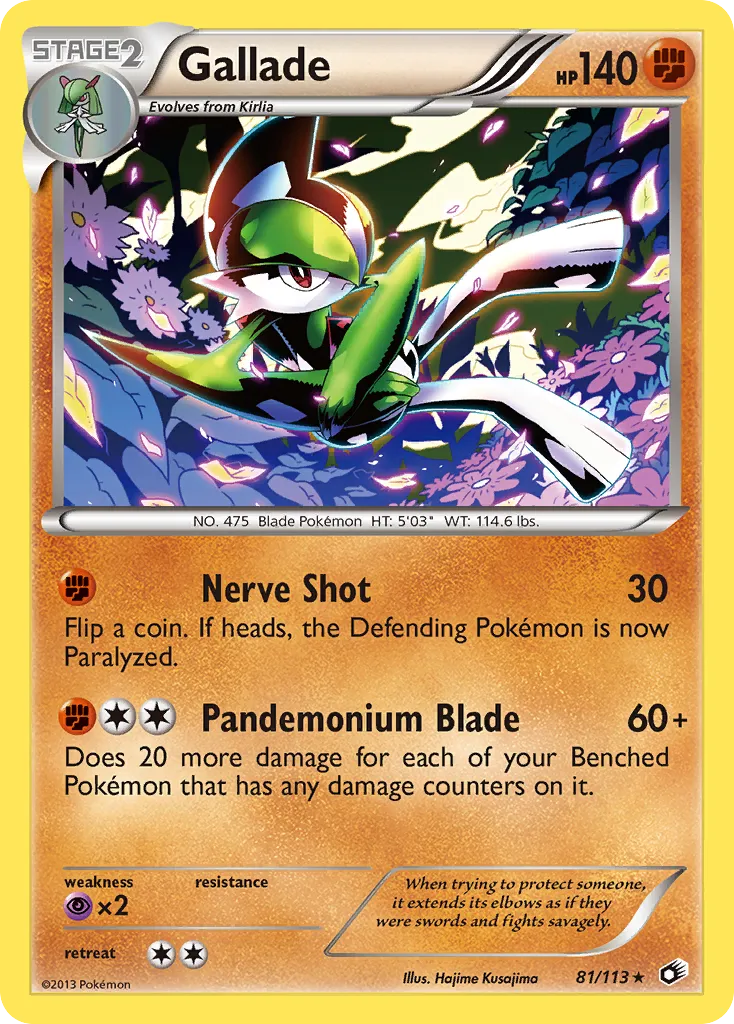 Gallade #81, Legendary Treasures Reverse Foil