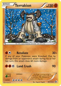 Terrakion #84, Reverse Foil