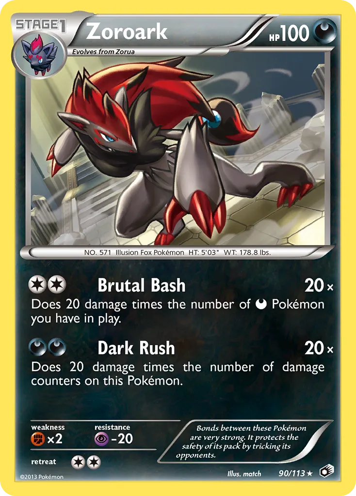 Zoroark #90, Legendary Treasures Cosmos