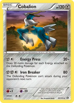 Cobalion #91, Reverse Foil