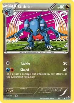 Gabite #95, Reverse Foil