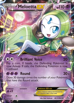 Meloetta-EX #RC11, Legendary Treasures