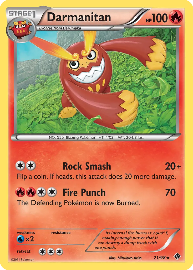 Darmanitan #21, Emerging Powers Reverse Foil