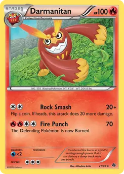 Darmanitan #21, Reverse Foil