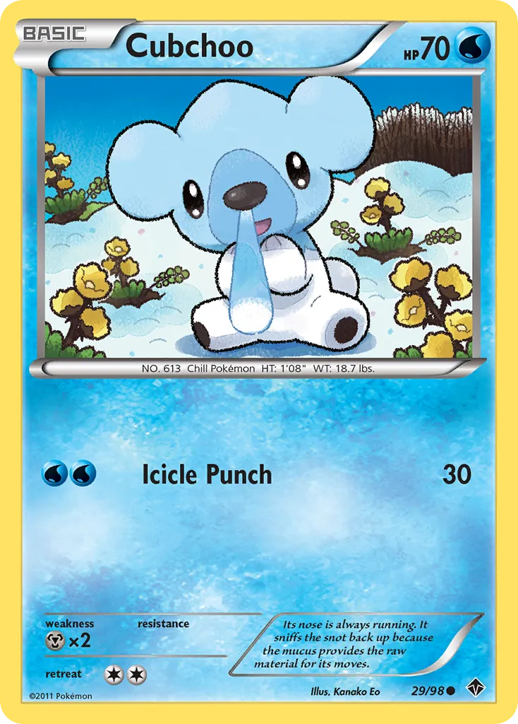 Cubchoo #29, Emerging Powers Reverse Foil
