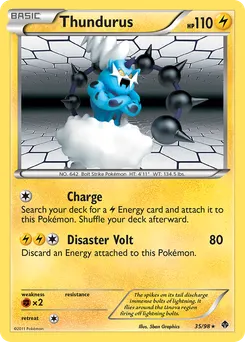 Thundurus #35, Reverse Foil