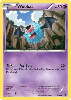 Woobat #36, Reverse Foil
