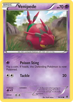 Venipede #38, Reverse Foil