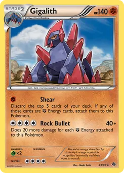 Gigalith #53, Holo Cracked Ice