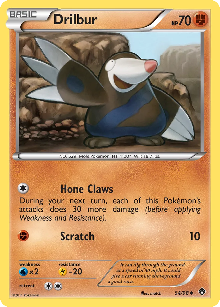 Drilbur #54, Emerging Powers Reverse Foil