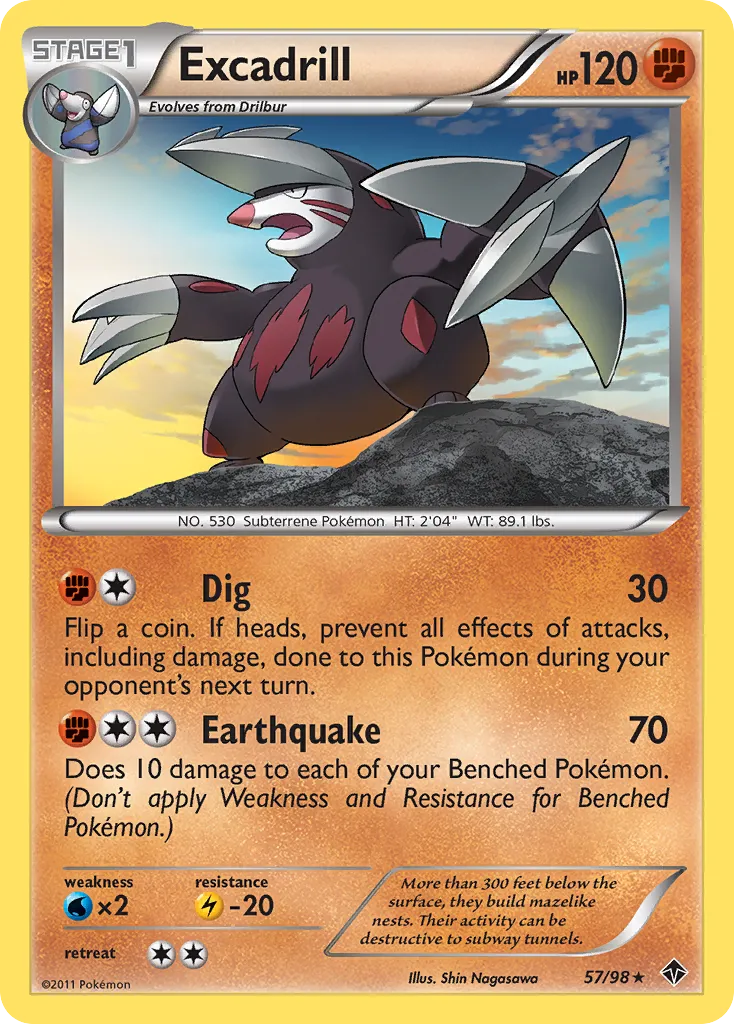 Excadrill #57, Emerging Powers Reverse Foil