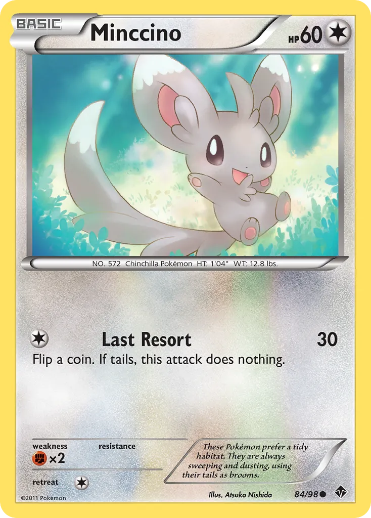 Minccino #84, Emerging Powers Reverse Foil