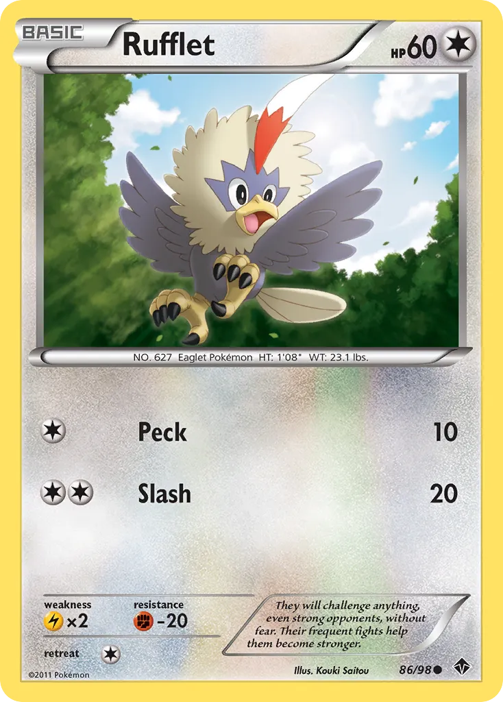 Rufflet #86, Emerging Powers Reverse Foil