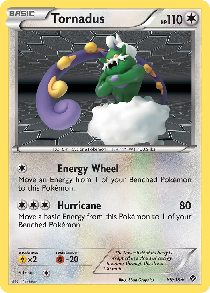 Tornadus #89, Emerging Powers Reverse Foil