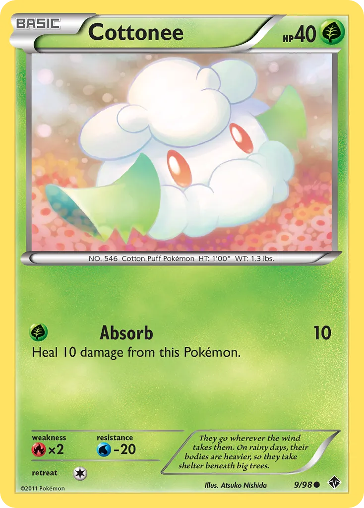 Cottonee #9, Emerging Powers Reverse Foil
