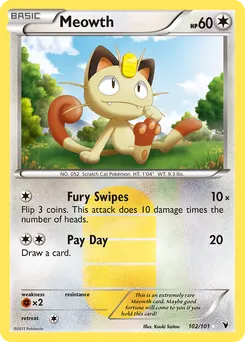 Meowth #102, Standard