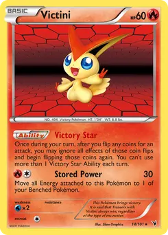 Victini #14, Reverse Foil