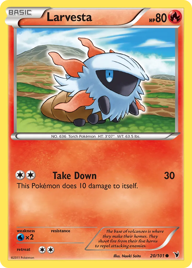 Larvesta #20, Noble Victories Reverse Foil