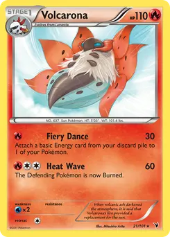 Volcarona #21, Reverse Foil