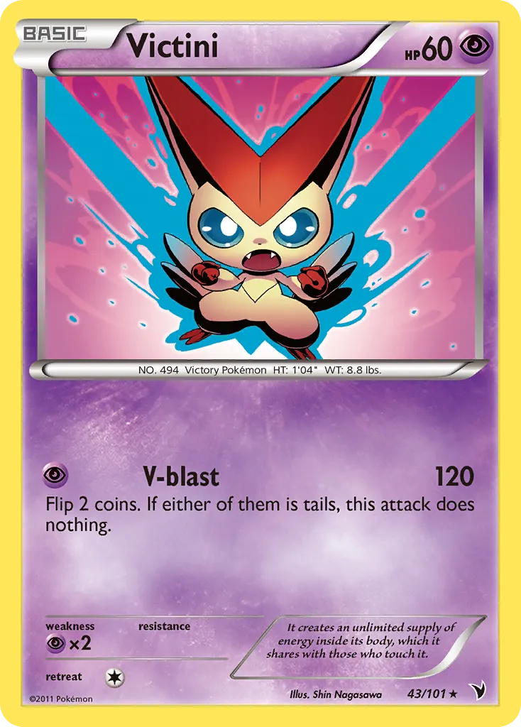 Victini #43, Noble Victories Prerelease-Staff