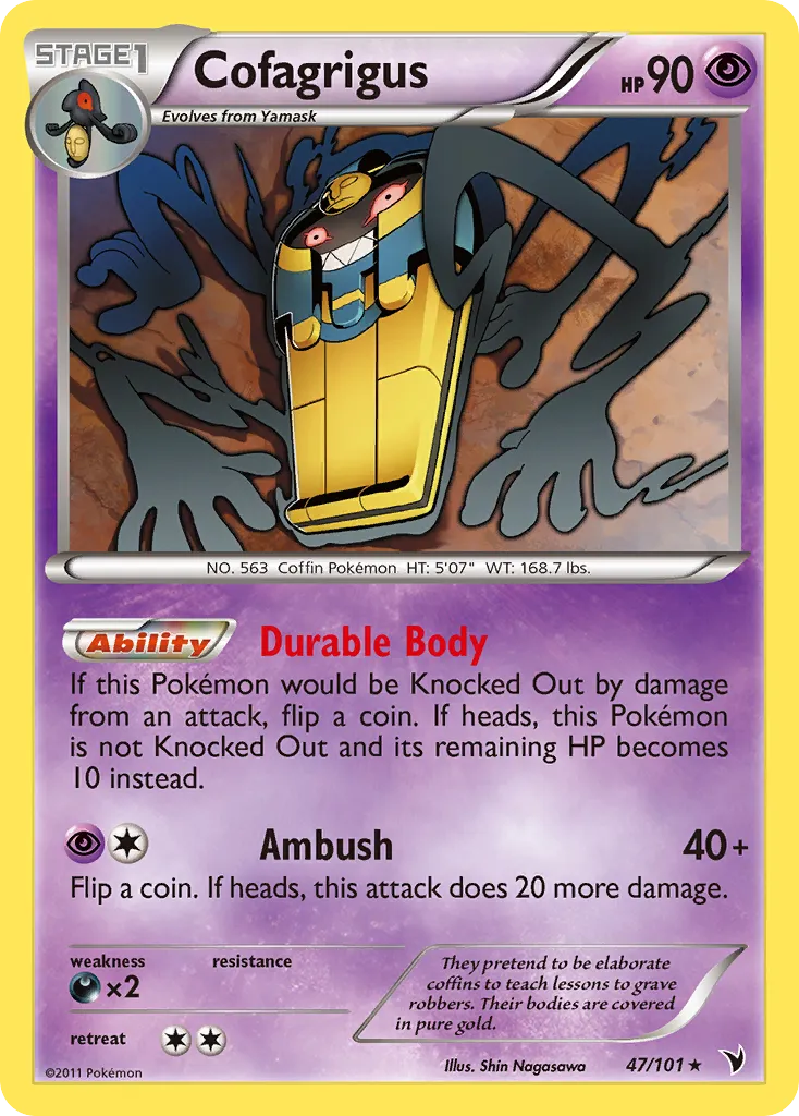 Cofagrigus #47, Noble Victories Reverse Foil