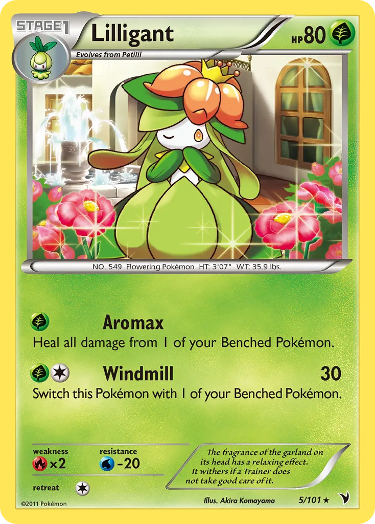 Lilligant #5, Noble Victories Reverse Foil