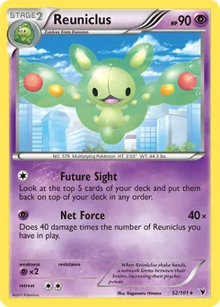 Reuniclus #52, Reverse Foil