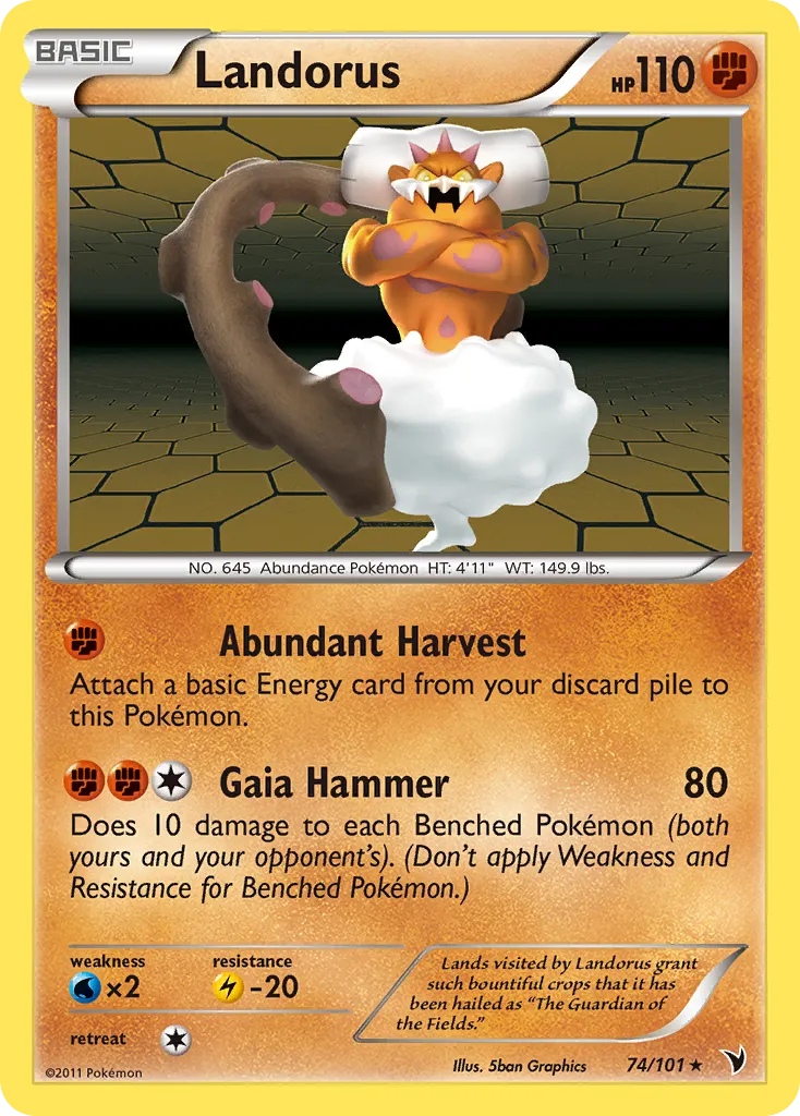 Landorus #74, Noble Victories Reverse Foil
