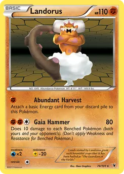 Landorus #74, Reverse Foil
