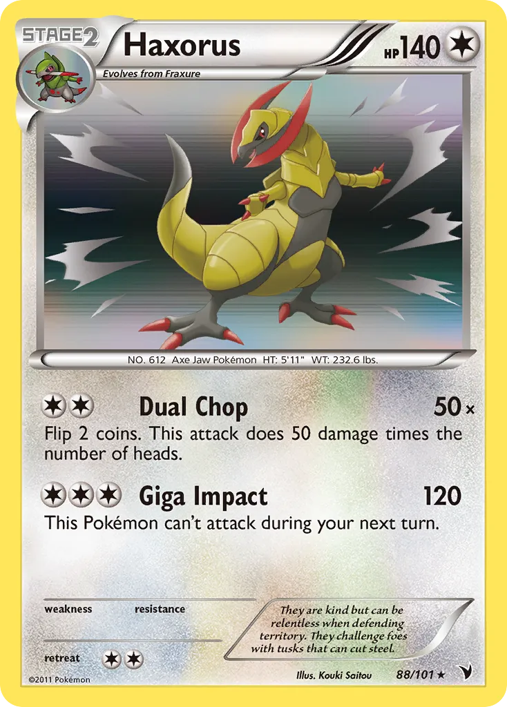 Haxorus #88, Noble Victories Reverse Foil