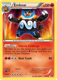 Emboar #100, Standard