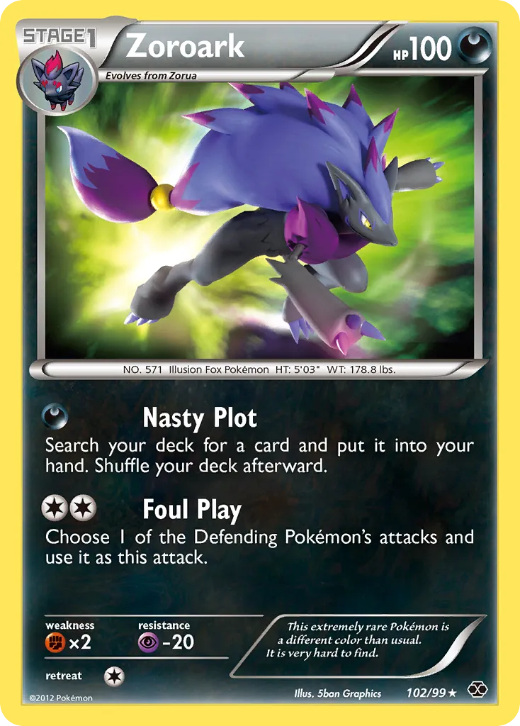 Zoroark #102, Next Destinies Corrected