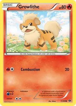 Growlithe #11, Reverse Foil