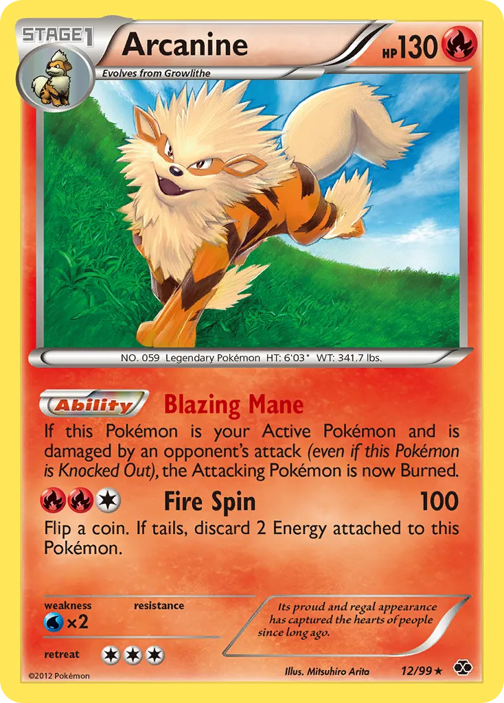 Arcanine #12, Next Destinies Prerelease-Staff