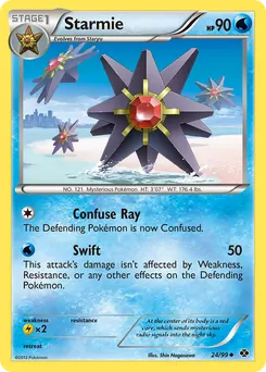 Starmie #24, Reverse Foil