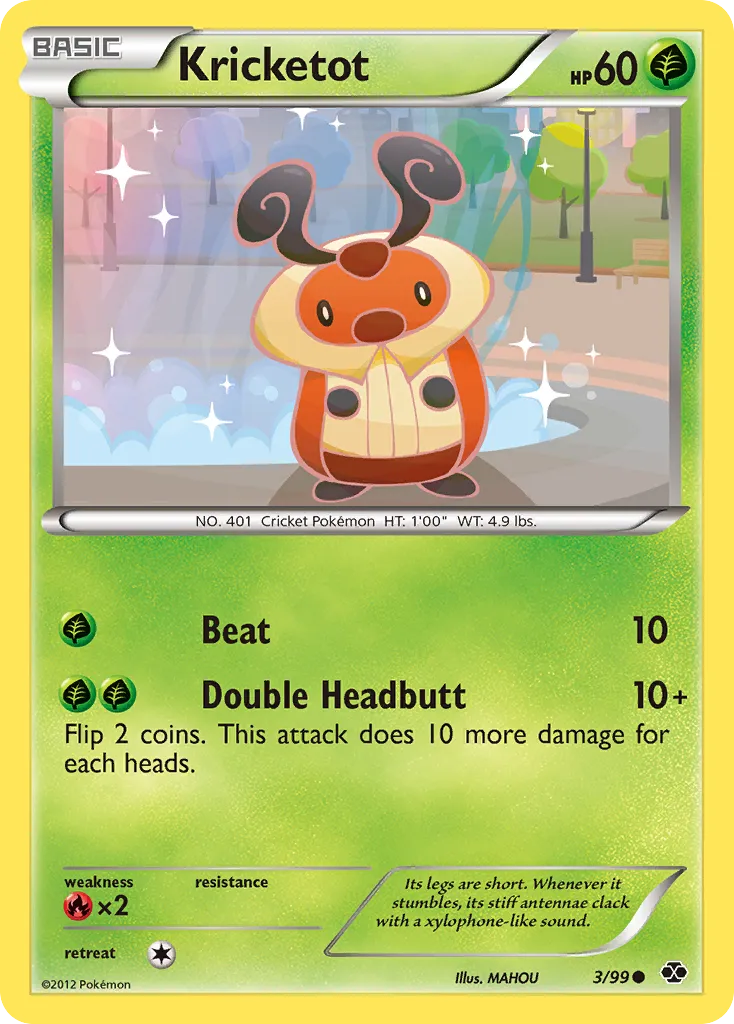 Kricketot #3, Next Destinies Reverse Foil