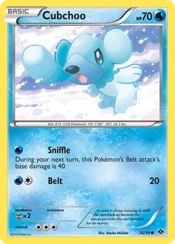 Cubchoo #36, Reverse Foil