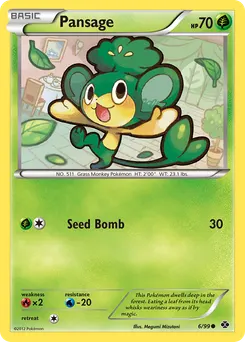 Pansage #6, Reverse Foil