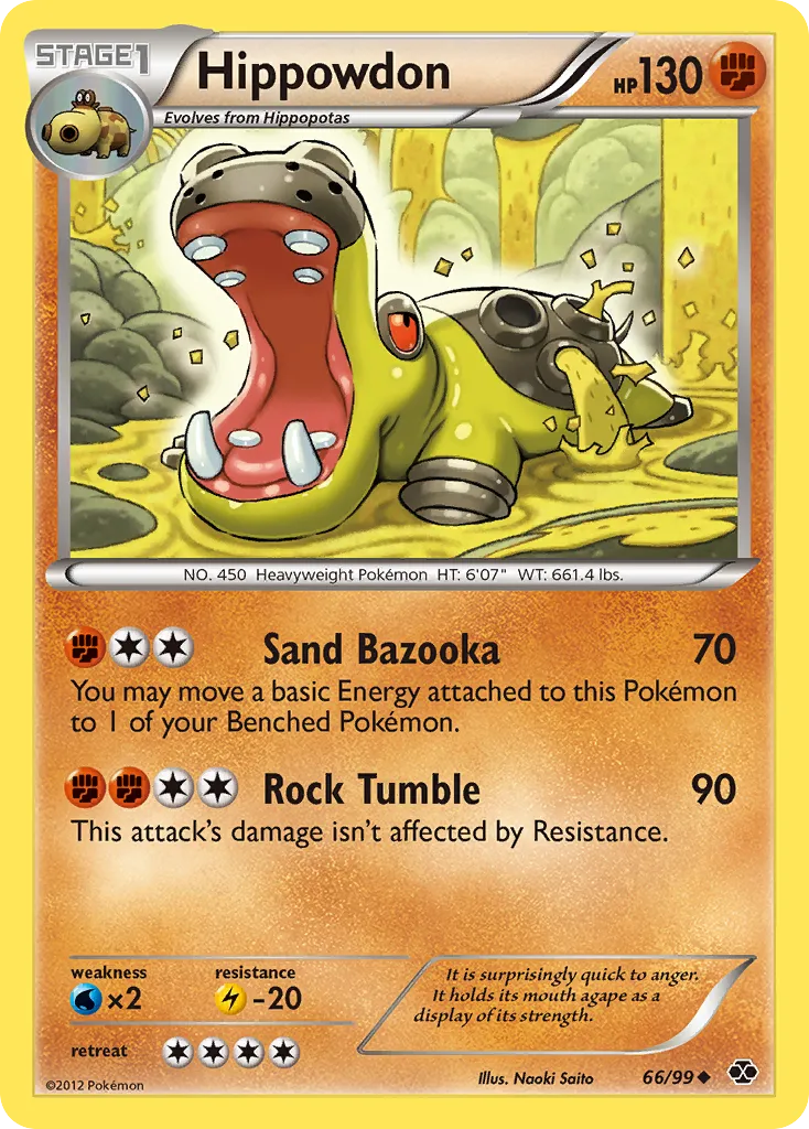 Hippowdon #66, Next Destinies Reverse Foil