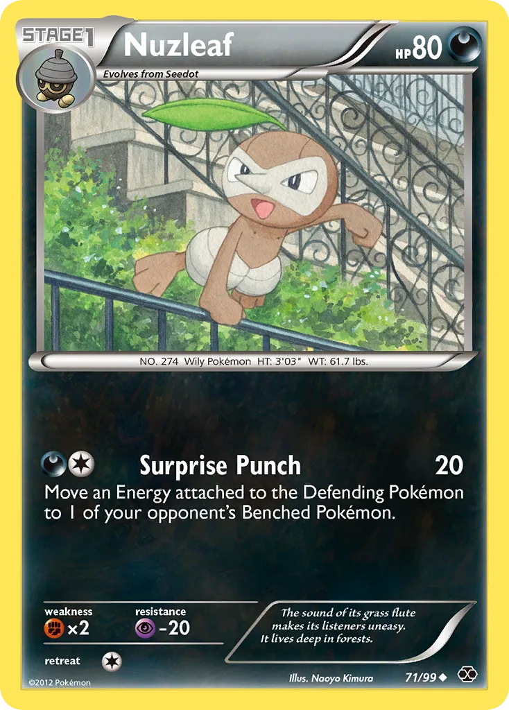 Nuzleaf #71, Next Destinies Reverse Foil