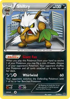 Shiftry #72, Reverse Foil